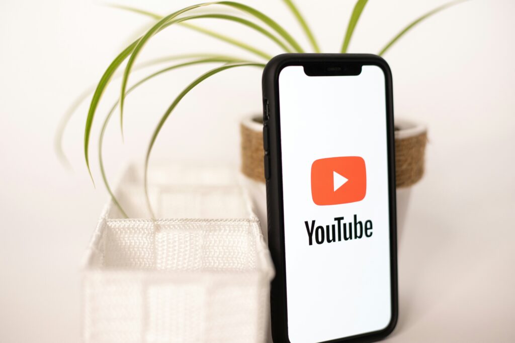 TIWH - Youtube logo on mobile screen