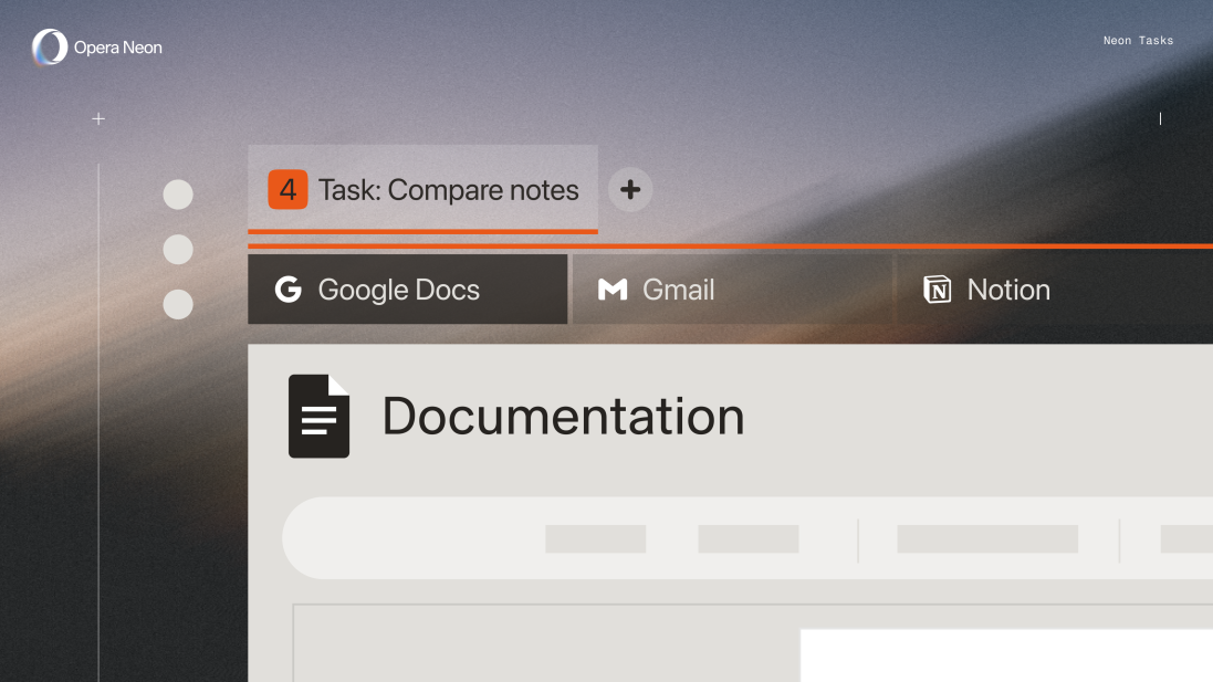 Opera Launches Neon, an AI Browser with App-Building Prompts and Task Automation 1 Opera_Neon_Tasks-bar-zoomed-in-1
