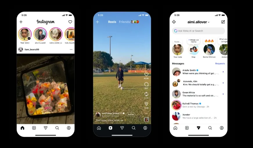 Instagram Tests Reels-First Interface in India and South Korea 1 Reels-First-Experience_IG