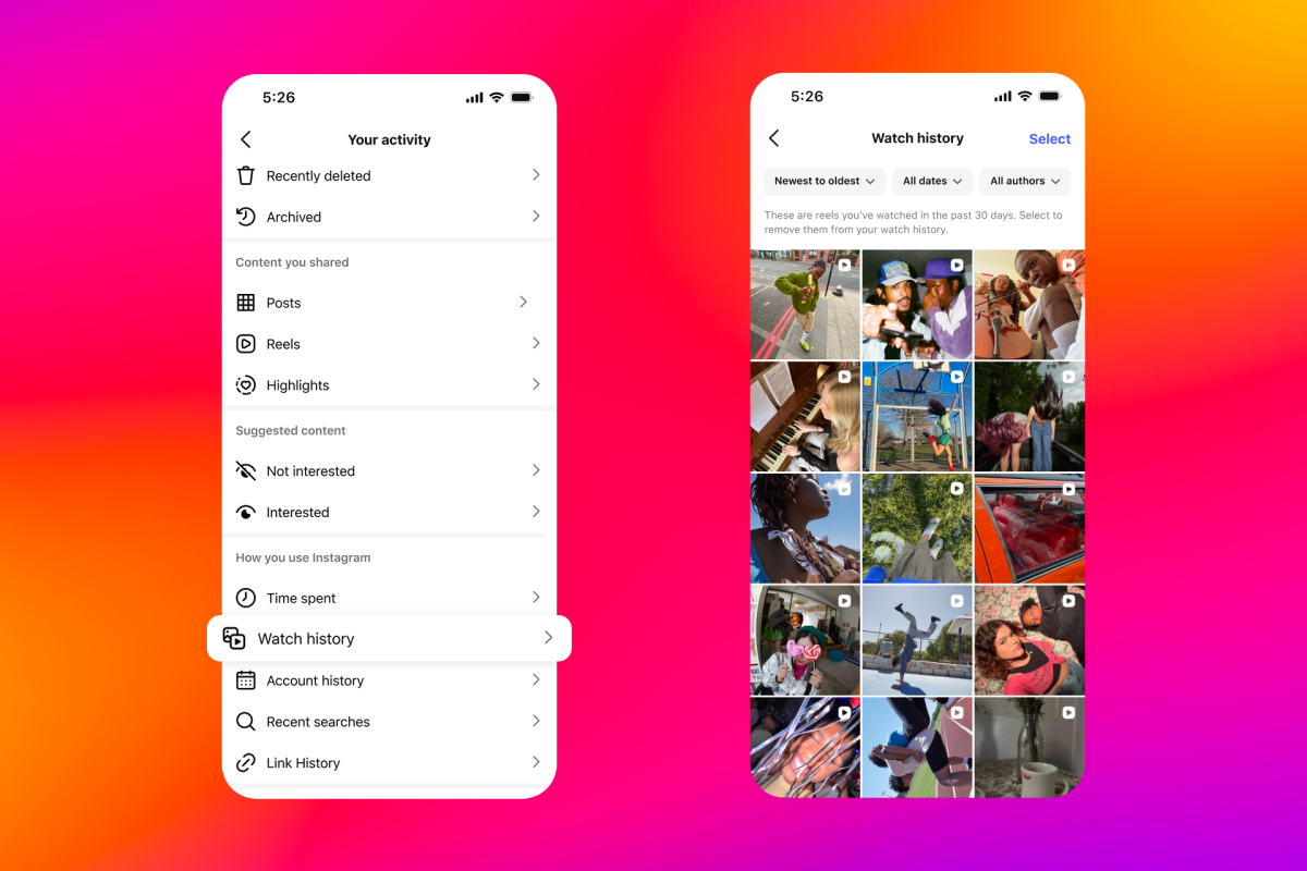 Instagram Adds “Watch History” for Reels to Help Users Find Previously Watched Videos 1 Instagram new feature