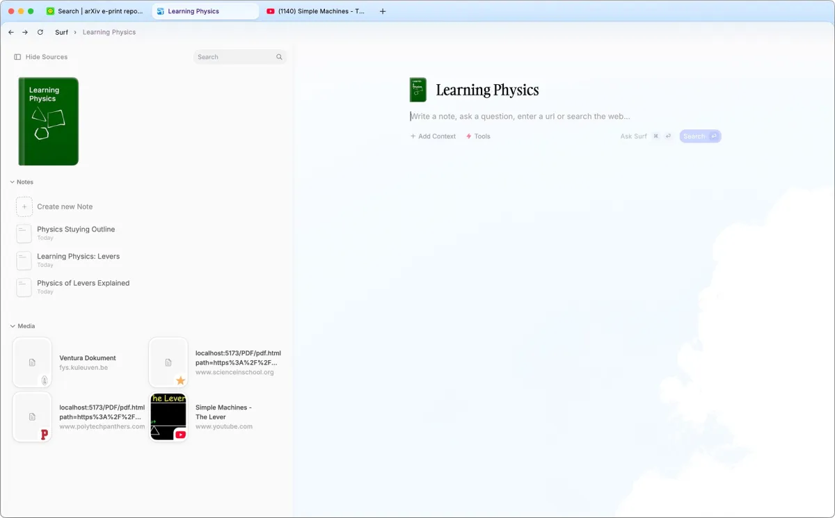Deta Launches Surf, an AI-Powered Browser and Knowledge Management App 1 physics-notebook