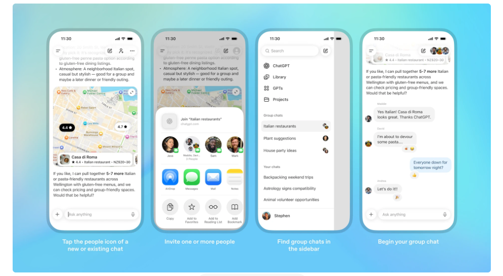 OpenAI Launches Group Chats For ChatGPT 1 -ChatGPT-Groupchat-pilot-launch