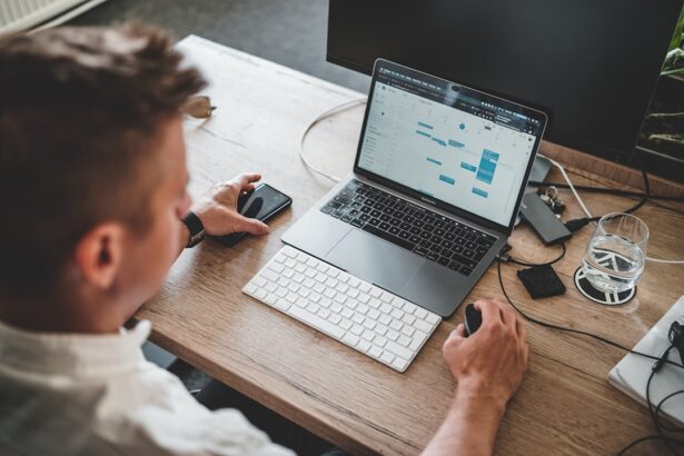 Beginner using AI tools on a laptop